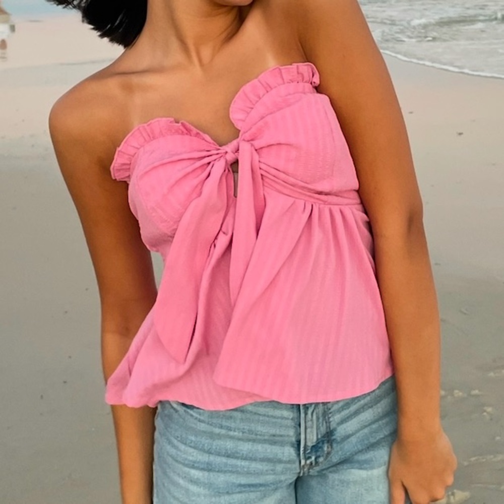 shein strapless top